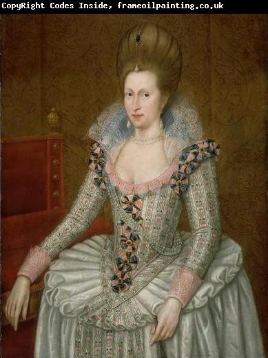Attributed to John de Critz the Elder Portrait of Anne of Denmark
